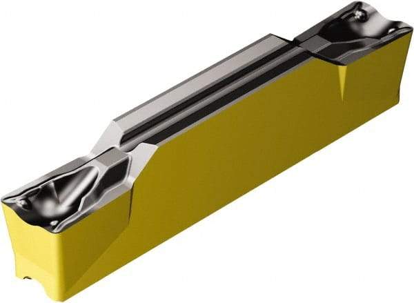 Sandvik Coromant - H2N123x2 TF Grade 4325, 4mm Cutting Width Carbide Grooving Insert - 23.3mm Max Depth of Cut, Neutral, 0.4mm Corner Radius, TiCN/Al2O3/TiN Finish - Industrial Tool & Supply