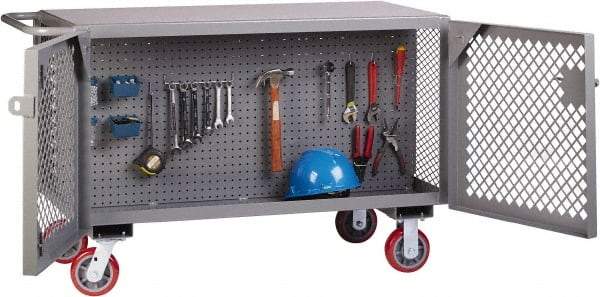 Little Giant - 3,600 Lb Capacity Mobile Work Bench - 24" Wide x 48" Deep x 33" High, Steel - Industrial Tool & Supply
