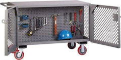 Little Giant - 3,600 Lb Capacity Mobile Work Bench - 24" Wide x 48" Deep x 33" High, Steel - Industrial Tool & Supply