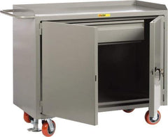 Little Giant - Mobile Service Bench - Steel, Gray, 53-1/2" Long x 26" Deep x 43" High - Industrial Tool & Supply