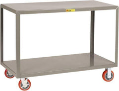 Little Giant - Mobile Table - Steel, Gray, 72" Long x 36" Deep x 34" High - Industrial Tool & Supply