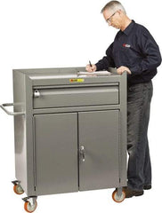 Little Giant - Mobile Service Bench - Steel, Gray, 41-1/2" Long x 24" Deep x 48" High - Industrial Tool & Supply