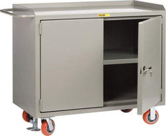 Little Giant - Mobile Service Bench - Steel, Gray, 53-1/2" Long x 26" Deep x 43" High - Industrial Tool & Supply