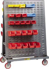 Little Giant - 1,200 Lb Capacity Multi-Purpose Lean Tool Cart - 24" Wide x 60" Deep x 56" High, Steel, Gray - Industrial Tool & Supply