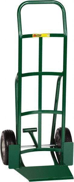 Little Giant - 600 Lb Capacity 47" OAH Hand Truck - Continuous Handle, Steel, Flat-Free Microcellular Foam Wheels - Industrial Tool & Supply