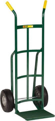 Little Giant - 600 Lb Capacity 49" OAH Hand Truck - Dual Handle, Steel, Flat-Free Microcellular Foam Wheels - Industrial Tool & Supply