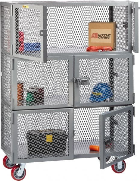 Little Giant - 6 Door, 3 Tier, Storage Cabinets & Lockers - Industrial Tool & Supply