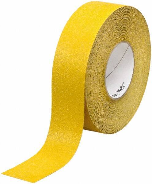 Ability One - Black Solid Color Anti-Slip Vinyl Tape - 1" Wide x 60' Long x 0.036" Thick, General Traffic - Industrial Tool & Supply
