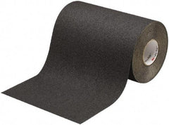 Ability One - Black Solid Color Anti-Slip Vinyl Tape - 48" Wide x 60' Long x 0.045" Thick, General Traffic - Industrial Tool & Supply
