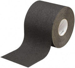 Ability One - Black Solid Color Anti-Slip Vinyl Tape - 6" Wide x 60' Long x 0.045" Thick, General Traffic - Industrial Tool & Supply