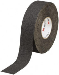 Ability One - Black Solid Color Anti-Slip Vinyl Tape - 2" Wide x 60' Long x 0.045" Thick, General Traffic - Industrial Tool & Supply