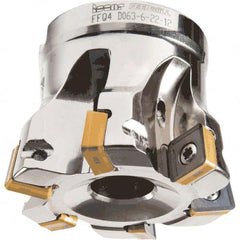 Iscar - Indexable High-Feed Face Mills Cutting Diameter (Decimal Inch): 3.136 Cutting Diameter (mm): 79.6 - Industrial Tool & Supply