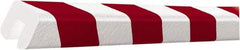 PRO-SAFE - Polyurethane Foam Type G Edge Guard - Red/White - Industrial Tool & Supply