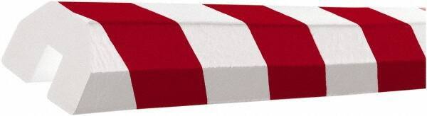 PRO-SAFE - Polyurethane Foam Type BB Edge Guard - Red/White - Industrial Tool & Supply