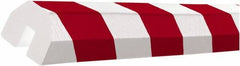 PRO-SAFE - Polyurethane Foam Type BB Edge Guard - Red/White - Industrial Tool & Supply