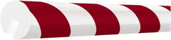 PRO-SAFE - Polyurethane Foam Type B Edge Guard - Red/White - Industrial Tool & Supply
