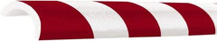 PRO-SAFE - Polyurethane Foam Type R30 Pipe Guard - Red/White - Industrial Tool & Supply