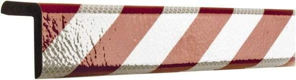 PRO-SAFE - Polyurethane Foam Type H+ Corner Guard - Red/White - Industrial Tool & Supply