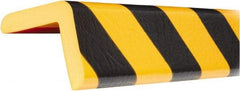 PRO-SAFE - Polyurethane Foam Type H+ Corner Guard - Black/Yellow - Industrial Tool & Supply