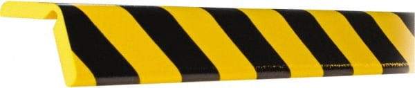 PRO-SAFE - Polyurethane Foam Type H+ Corner Guard - Black/Yellow - Industrial Tool & Supply