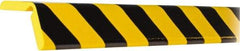 PRO-SAFE - Polyurethane Foam Type H+ Corner Guard - Black/Yellow - Industrial Tool & Supply