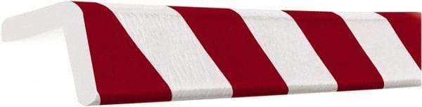 PRO-SAFE - Polyurethane Foam Type H Corner Guard - Red/White - Industrial Tool & Supply