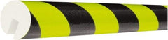 PRO-SAFE - Polyurethane Foam Type B Corner Guard - Fluorescent Yellow - Industrial Tool & Supply
