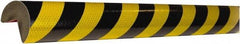 PRO-SAFE - Polyurethane Foam Type A+ Corner Guard - Black/Yellow - Industrial Tool & Supply
