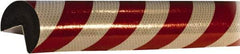 PRO-SAFE - Polyurethane Foam Type A+ Corner Guard - Red/White - Industrial Tool & Supply