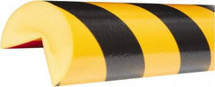 PRO-SAFE - Polyurethane Foam Type A+ Corner Guard - Black/Yellow - Industrial Tool & Supply