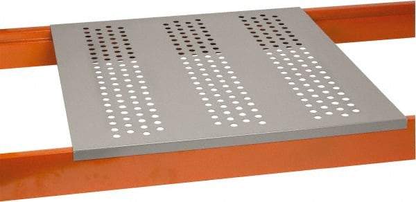 Little Giant - 46" Wide, Open Shelving Accessory/Component - Powder Coat Finish, 42" Long, Use with Pallet Racks with 1-5/8" Step Beam - Industrial Tool & Supply