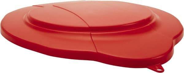Vikan - 5 Gal Polypropylene Pail Lid - Red - Industrial Tool & Supply