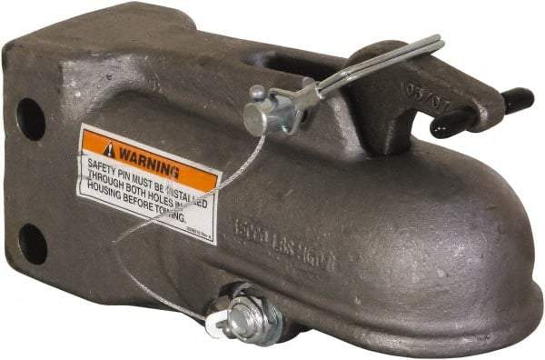 Buyers Products - 2-5/16" Ball Size Channel Hitch Coupler - 15,000 Lb Max Capacity, Plain Finish - Industrial Tool & Supply