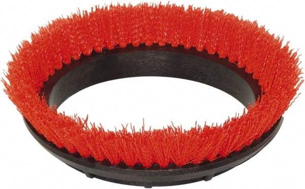 Bissell - Scrubbing Brush - 12" Machine, Orange Pad, Polyester - Industrial Tool & Supply