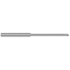 Harvey Tool - 3/32" Diam 90°/90° 2-Flute Single End Solid Carbide Chamfer Mill - Exact Industrial Supply