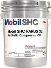Mobil - 5 Gal Pail, ISO 32, Air Compressor Oil - 30.6 Viscosity (cSt) at 40°C, 5.6 Viscosity (cSt) at 100°C - Industrial Tool & Supply