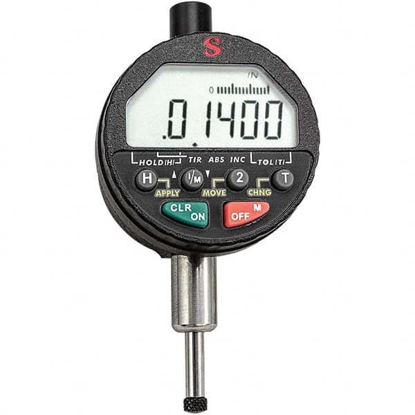 Starrett - Electronic Test Indicators Resolution (Decimal Inch): 0.00005 Minimum Measurement (Decimal Inch): 0.0000 - Industrial Tool & Supply