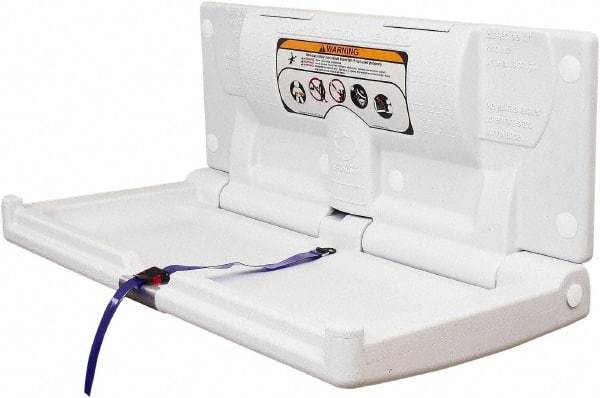 World Dryer - Polyethylene Baby Changing Station - 18" Long x 4.2969" High x 35-1/2" Wide - Industrial Tool & Supply