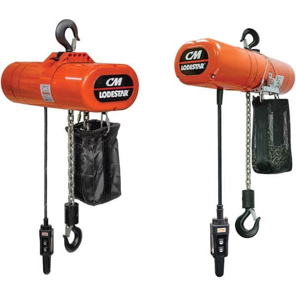 CM - 1/2 Ton Capacity 16 FPM Lift Speed 115V Electric Chain Hoist - Industrial Tool & Supply