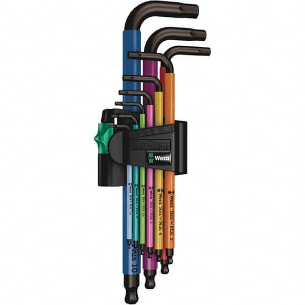 Wera - Hex Key Sets Tool Type: Hex L-Key Set Handle Type: Color Coded - Industrial Tool & Supply