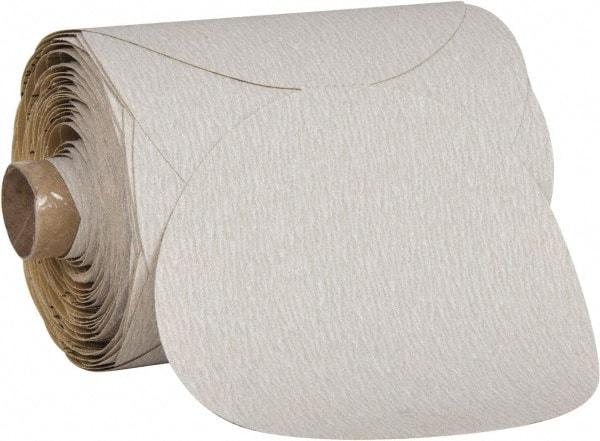 3M - 5" Diam, 180 Grit Ceramic Adhesive PSA Disc - Very Fine Grade, Purple, Film Backing, Flexible, Use with Random Orbital Sanders - Industrial Tool & Supply