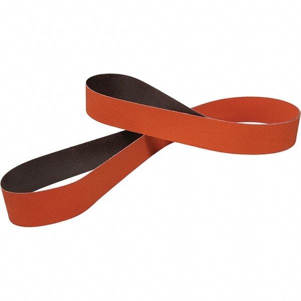 3M - 2" Wide x 132" OAL, 120 Grit, Ceramic Abrasive Belt - Ceramic, Coated, Series 984F - Industrial Tool & Supply