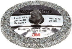 3M - 2" Disc Diam, Ceramic Quick Change Disc - Type R Attaching System, Coated, Medium Grade - Industrial Tool & Supply