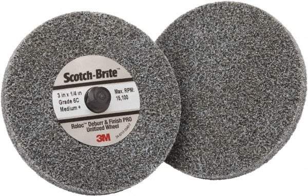 3M - 3" Disc Diam, Ceramic Quick Change Disc - Type R Attaching System, Coated, Medium Grade - Industrial Tool & Supply
