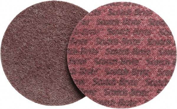3M - 5" Diam, Aluminum Oxide Hook & Loop Disc - Medium Grade, Nonwoven, - Industrial Tool & Supply