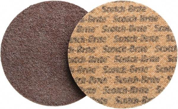 3M - 7" Diam, Aluminum Oxide Hook & Loop Disc - Coarse Grade, Nonwoven, - Industrial Tool & Supply