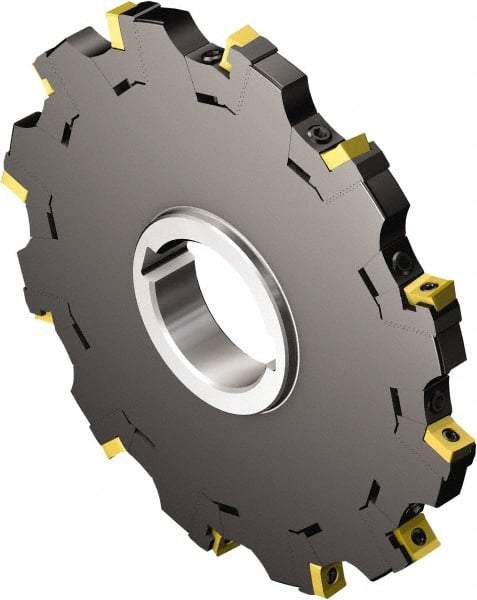 Sandvik Coromant - Arbor Connection, 0.8071" Cutting Width, 4.5079" Depth of Cut, 315mm Cutter Diam, 2.3622" Hole Diam, Indexable Slotting Cutter - 2.3622" Shank Diam, N331.1A-14 Insert, Neutral Cutting Direction - Industrial Tool & Supply