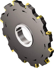 Sandvik Coromant - Arbor Connection, 0.3937" Cutting Width, 2.5394" Depth of Cut, 200mm Cutter Diam, 1.9685" Hole Diam, Indexable Slotting Cutter - 1.9685" Shank Diam, N331.1A-08 Insert, Neutral Cutting Direction - Industrial Tool & Supply