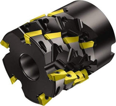 Sandvik Coromant - 18 Inserts, 125mm Cut Diam, 40mm Arbor Diam, 43mm Max Depth of Cut, Indexable Square-Shoulder Face Mill - 68.6mm High, R390-18.. Insert Compatibility, Series CoroMill 390 - Industrial Tool & Supply