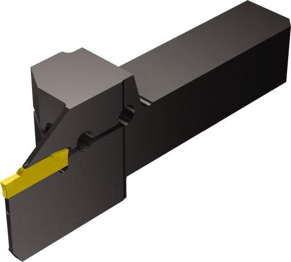 Sandvik Coromant - QS, Internal or External, Right Hand, 0.8" Max Depth of Cut, Indexable Grooving Tool Holder - N123F2-0250-0002-CM Insert Compatibility, 3/4" Shank Height, 3/4" Shank Width, 4-1/4" OAL, Through Coolant - Industrial Tool & Supply